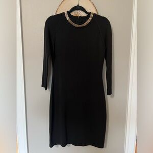 Elegant Calvin Klein Black Knit Dress